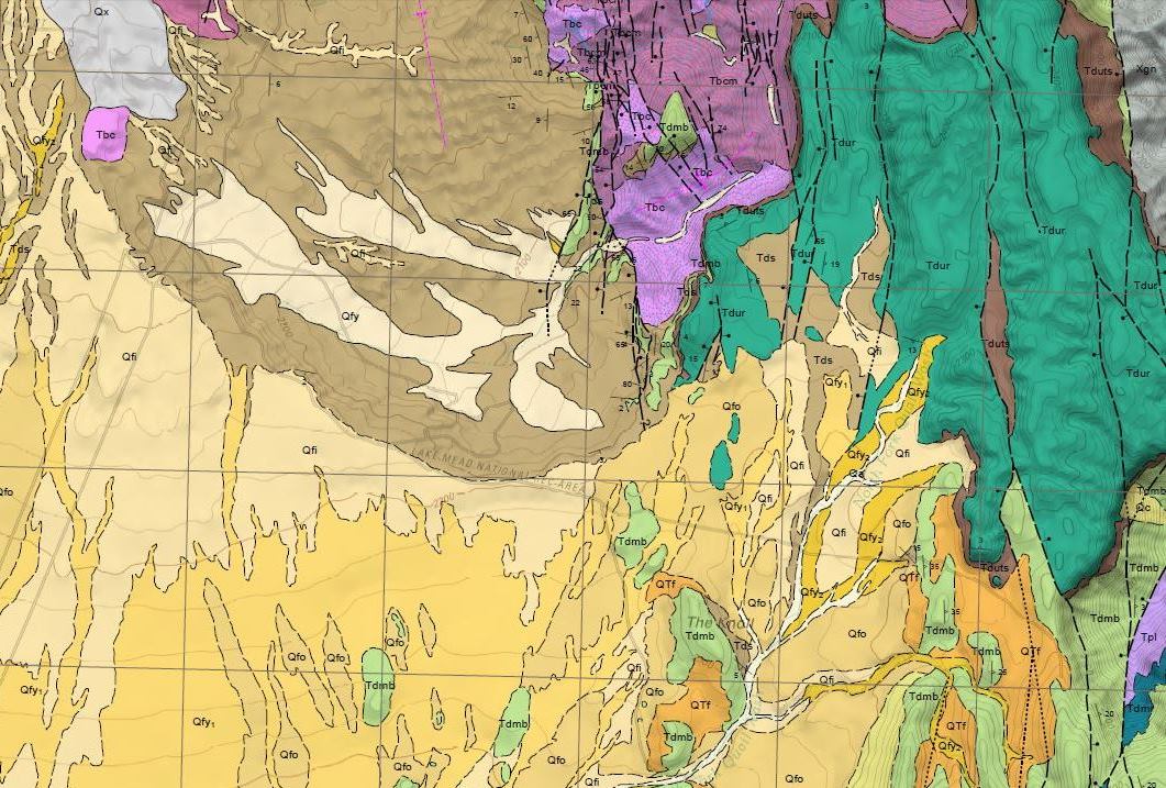 Geological Map Of Nevada Nevada Bureau Of Mines And Geology